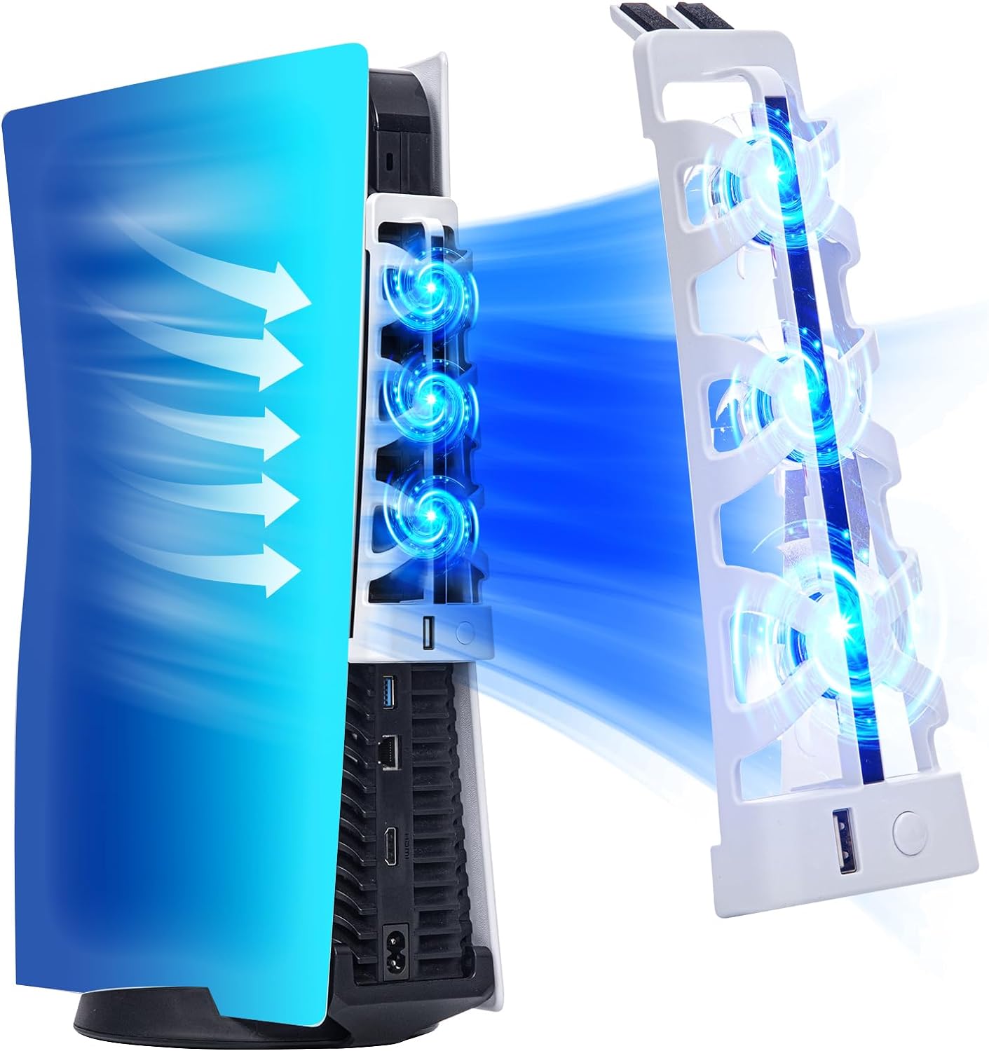 Gaming Zone Accessories - Ventola di Raffreddamento Silenziosa per PS5